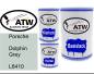 Preview: Porsche, Dolphin Grey, L6410: 500ml Lackdose + 500ml Klarlack + 250ml Härter - Set, von ATW Autoteile West.